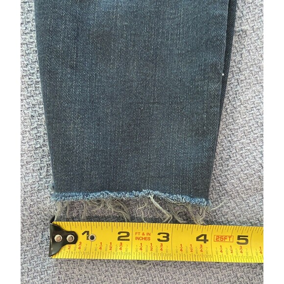 Levi's Levis 720 High Rise Super Skinny Leg Stretch Jeans Size 25 25x30 Raw Hem - Picture 6 of 14